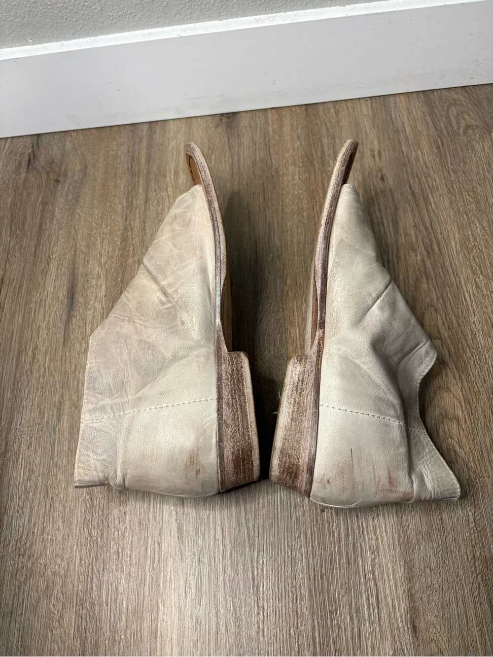 Free People Mont Blanc Asymmetrical Gray Leather Sandals Spain Size 38